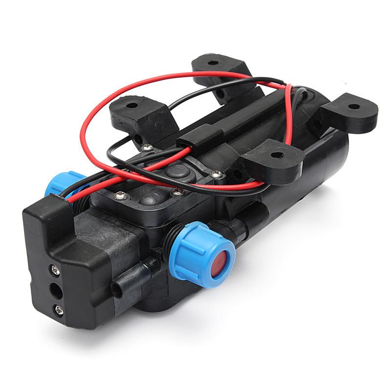 DC12V 60W 120PSI 5L/MIN Agricultural Electric Water Pump Black Micro High Pressure Diaphragm Water Sprayer Car Wash
