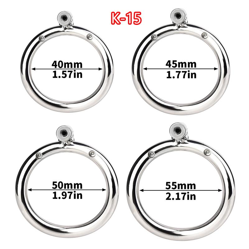 FRKO Metal Base Penis Rings K-14/K-15/K-16 Match 240/245/242 Lock Cock Ring Chastity Cage Accessories Sex Toys For Men Sexshop