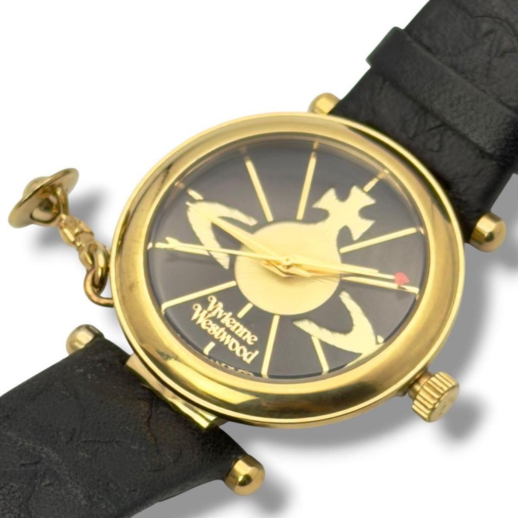 Used Operating, Beautiful Condition, Vivienne Westwood VV006BKGD Watch, Ladies, Quartz