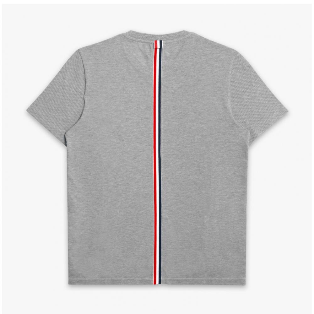 Tom Brown Mjs056a 00050 055 Center Back Stripe Pique Mens Short Sleeve Tee