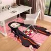 Demon Slayer Nezuko Printed Absorbent Washable Carpet, Non-Slip Bathroom Mats, Kitchen Rugs, Yoga Mat,Living Room Entrance, Camping Picnic Rugs