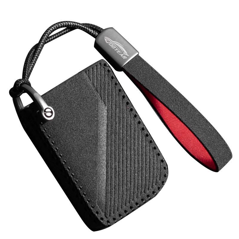 Lynk & Co Key Bag: Suede Trim Protective Case with High-Grade Buckle for Models 03/01/05/06/09.
