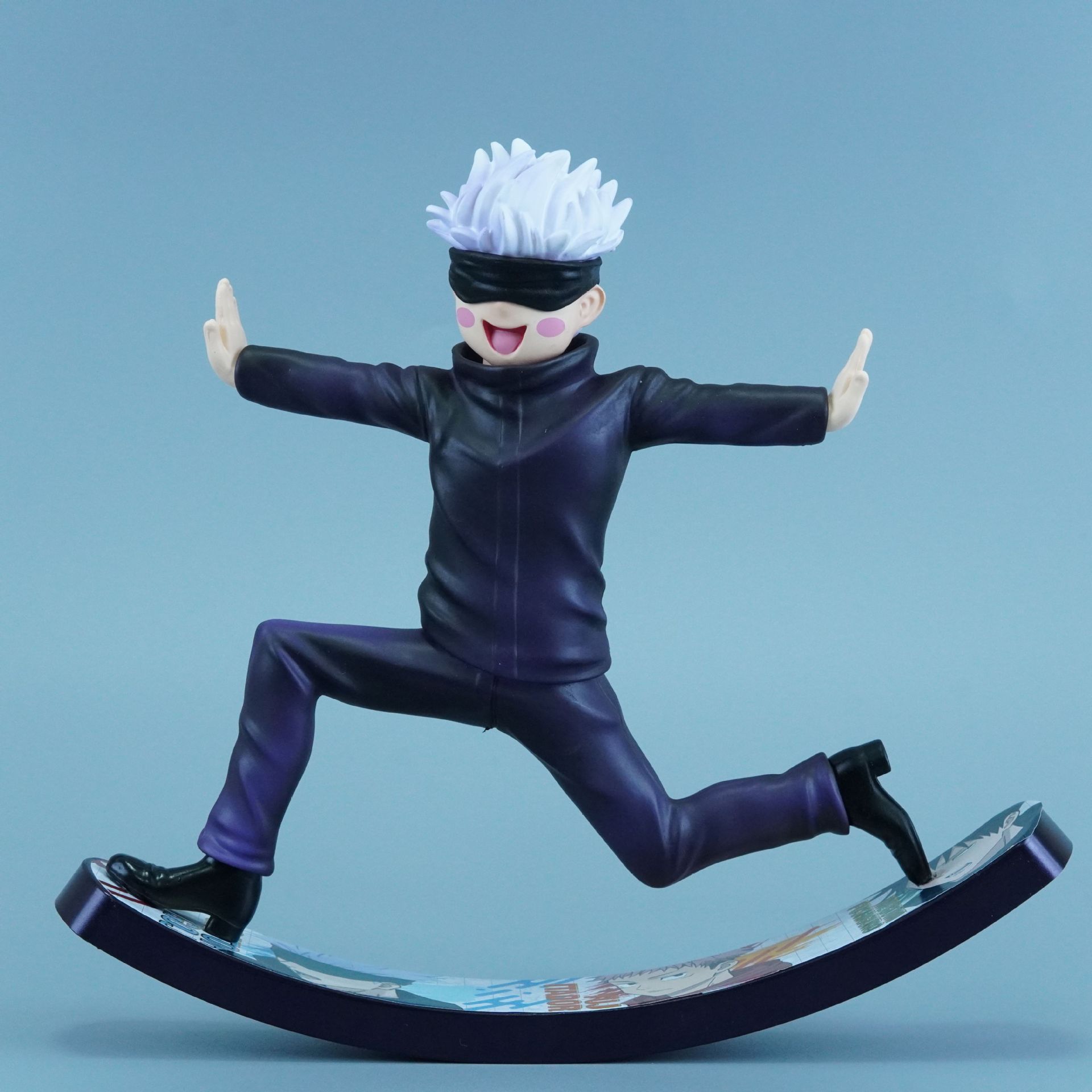 

Anime Jujutsu Kaisen Gojo Satoru Skateboard Rocker Figure Model Toys 17cm no box