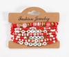Valentine's Day Multi-layer Love Heart Bracelet - Elastic Polymer Clay Beaded Design for Qixi Festival