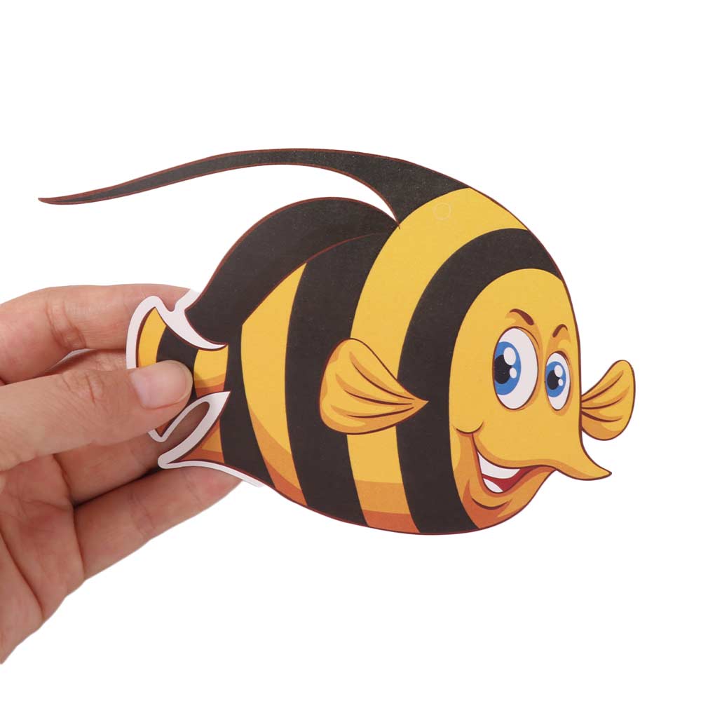 Colorful Hawaiian Spiral Ornaments Fish Octopus Summer Theme Pendant  Nautical Party