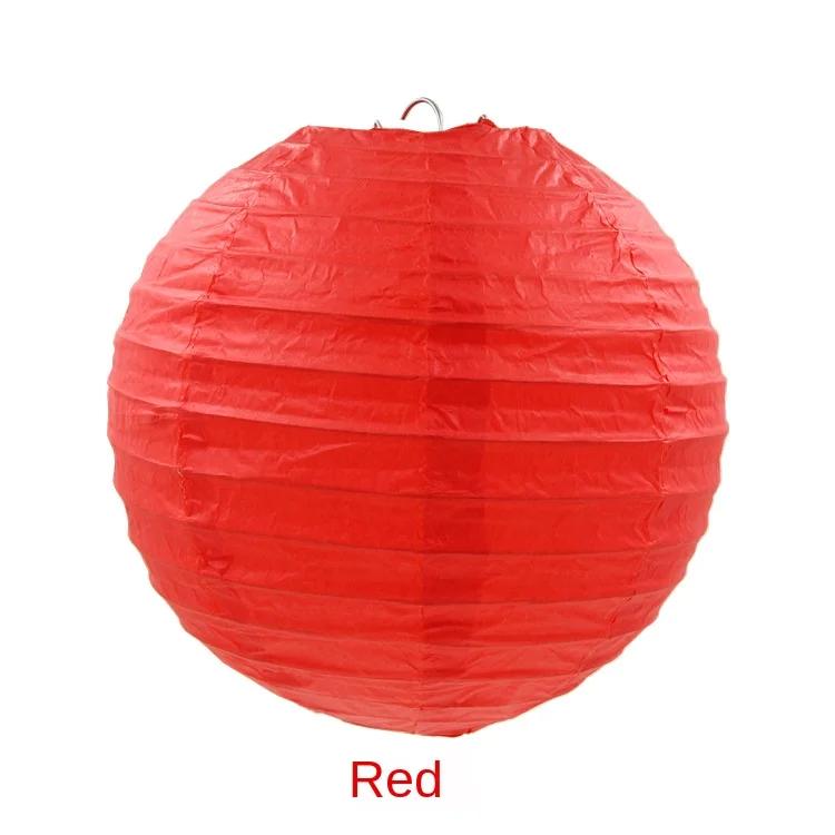 4-6-8-10-12-14-16inch Round Chinese Paper Lanterns Birthday Wedding Decor Gift Craft DIY White Hanging Lantern Ball Supplies