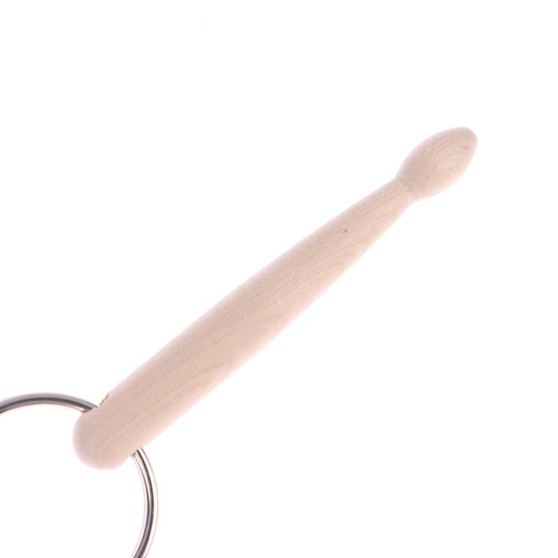 Mini Brelok z Pałeczkami Perkusyjnymi Drewniane Pałeczki Perkusyjne Brelok Łańcuszek Zawieszka Akcesoria