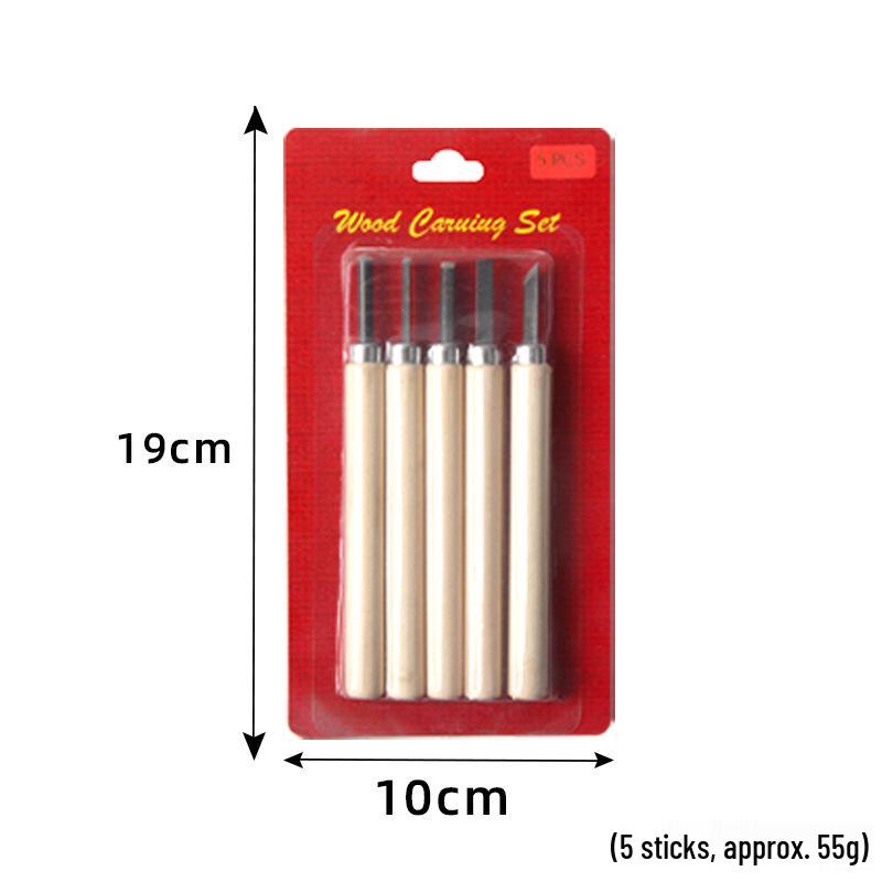 Wood Carving Knife Set: 12-piece Manual Craft Tools for Woodworking & Rubber Stamp Carving