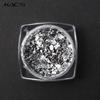 kads 0.2g Gold Silver Foil Glitter Nail Sequins Magic Mirror Effect Powders Nail Gel Polish Chrome Pigment Nail Art Decorations