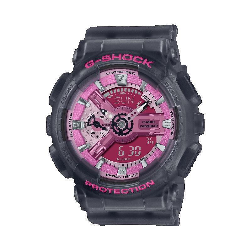 

Casio Men s Resin 200M Water Resistant Digital Shock Resistant Quartz Watch GMA-S110NP-8A серый