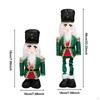 Christmas Nutcracker Decor Telescopic Santa Claus Figure Sculpture for Festival