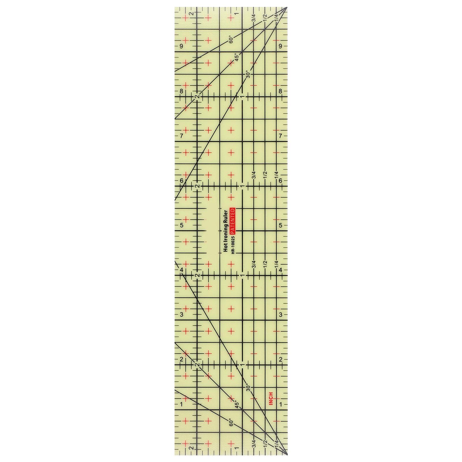 

Линейка для квилтинга из пластика, термостойкая, для горячего глажки, измерительная линейка для электрического утюга