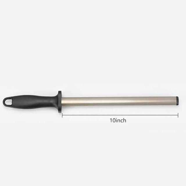High Quality 8-12Inch Diamond Knife Sharpener Rod,Professional Sharpening Steel for Master Chef,Sharpener Stone Tool,for Kitchen