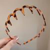 Women's Fashionable and Versatile Hairband for Going Out, Crushed Hairpin with Teeth, Non-slip Face Washing Headband Headdress