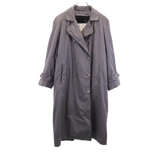 

LONDON FOG 80s vintage trench coat 12 gray Liner included, big size Women Used
