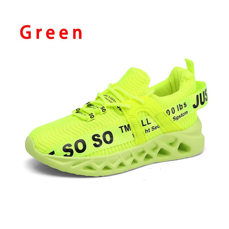 Large Size Blade Breathable Sports Casual Shoes Non-slip Shock Absorption Running Shoes Couple Mesh Shoes