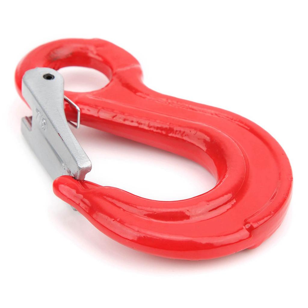 2Ton Round Fixed Eye Lifting Hook with Latch Alloy Steel Crane Hoist Hook for Ship Construction
