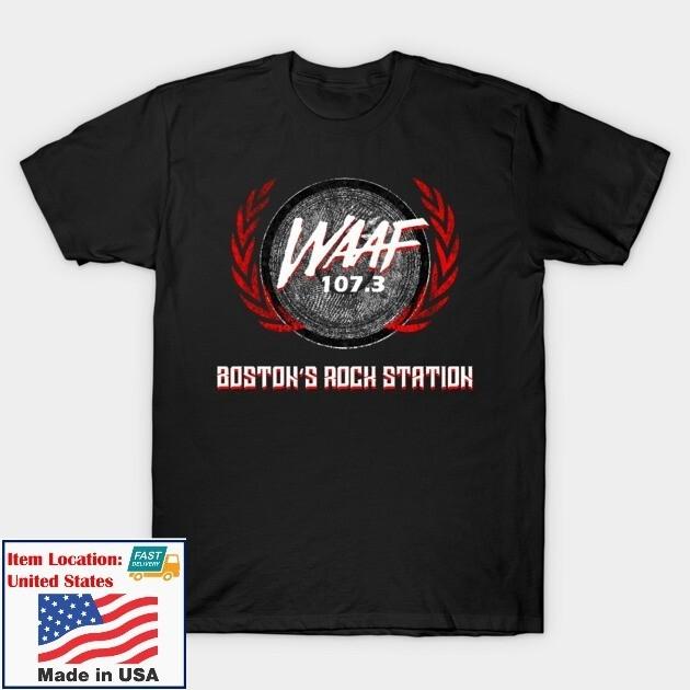 Vintage Retro WAAF 107.3 Fm Boston s Rock Station T-T-Shirt 2XL