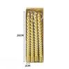 Color Thread Home Decor Dip Gold Silver White Holiday Wedding Candle
