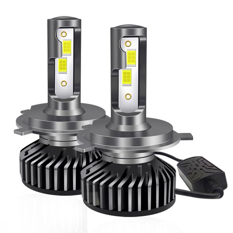 2Pcs Super Bright Mini H4 H7 LED Car Headlight Bulbs 20000Lm Auto H1 H11 LED Light H8 HB3 HB4 9005 9006 9012 6500K 4300K 8000K Auto Lamp 12V 24V