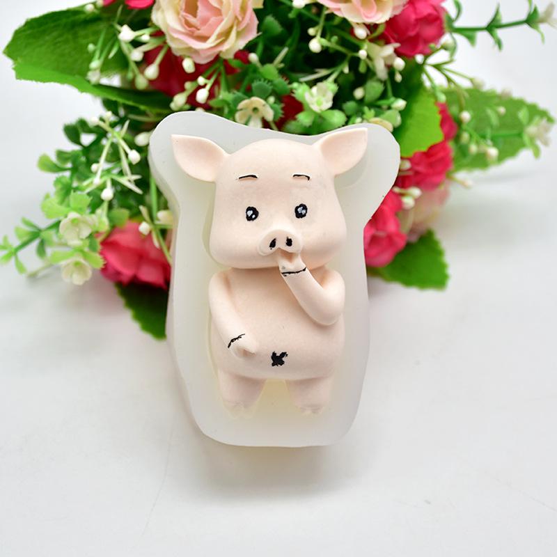DIY Baking Tools Creative Cute Pigs Cake Fondant Cream Chocolate Silicone Mould