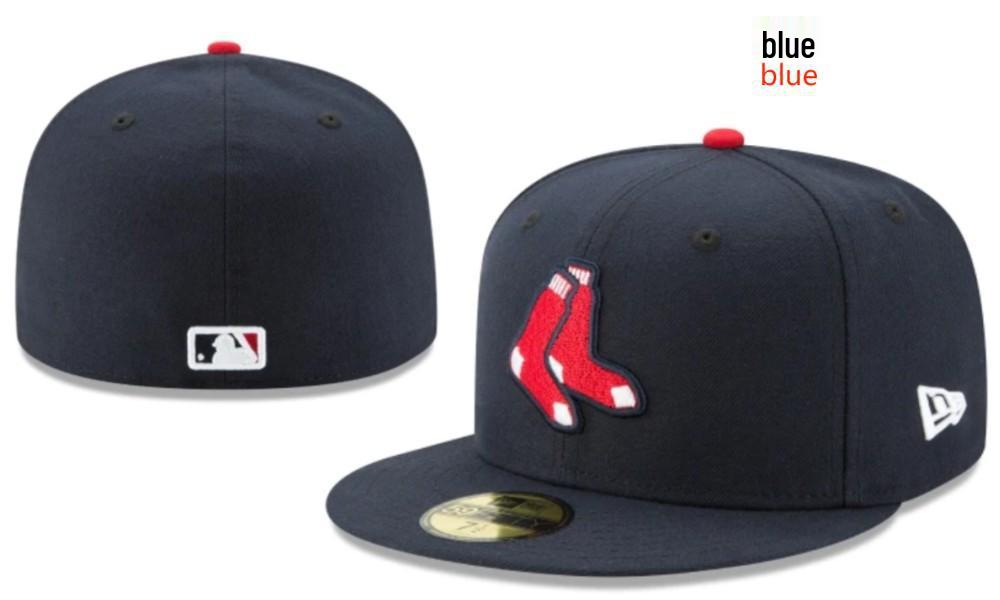 Boston Red Sox Klassische engan anliegende bestickte Baseballkappe mit Sonnenschutz