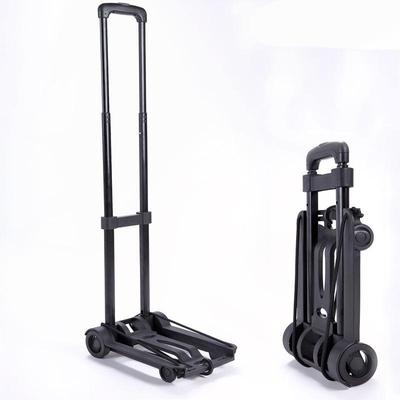 Iron Pipe 2-Wheel Folding Handcart: Lightweight Luggage & Shopping Cart