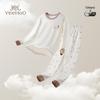 YEEHOO Kids' 100% Cotton 5A Antibacterial Thermal Pajama Set