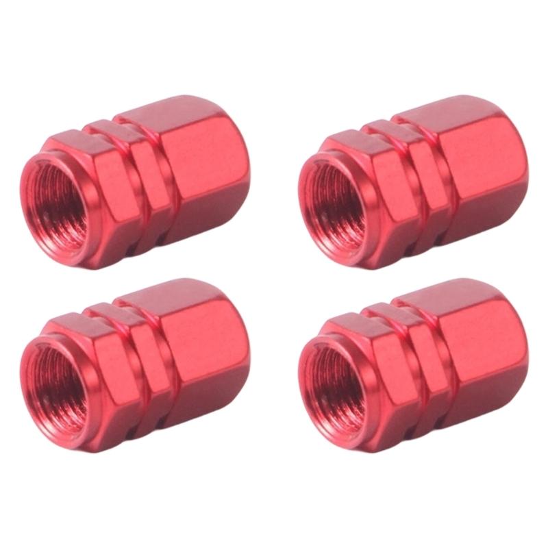 4Pcs Car Tire Adapter Stems Cap Simple Tire Adapter Cap Aluminum Tire Wheel Stem Air Adapter Cap Car Accessories