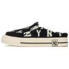 MLB Playball Mule Fleece Monogram Slip Resistant Durable Low Top Sneakers Unisex Sneakers Black 3AMUUWS26-50BKS