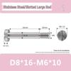 M6 D6D8 Stainless Steel Slotted Plug Screw, Half-Thread, Smooth Shank, Shoulder Limit Bolt