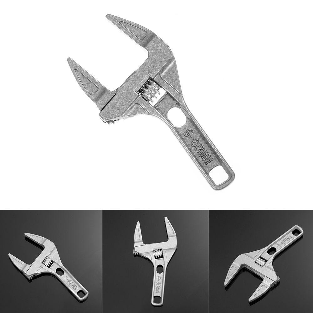 Large Opening Bathroom Hand Tools Adjustable Spanner 6-68MM Steel Key Nut Key Pipe Wrench