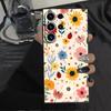 Cartoon Flower Art Funda Phone Cover Case for Samsung Galaxy S26 Ultra S25 Plus Note 20 8 9 10 S24 S20 Ultra S23 S10 S9 S21 FE