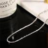 1PCS Shiny Sparkling Simple Silver Color Anklet for Women Simple Elegant Copper Jewelry Female Beach Ankle Bracelet on Foot