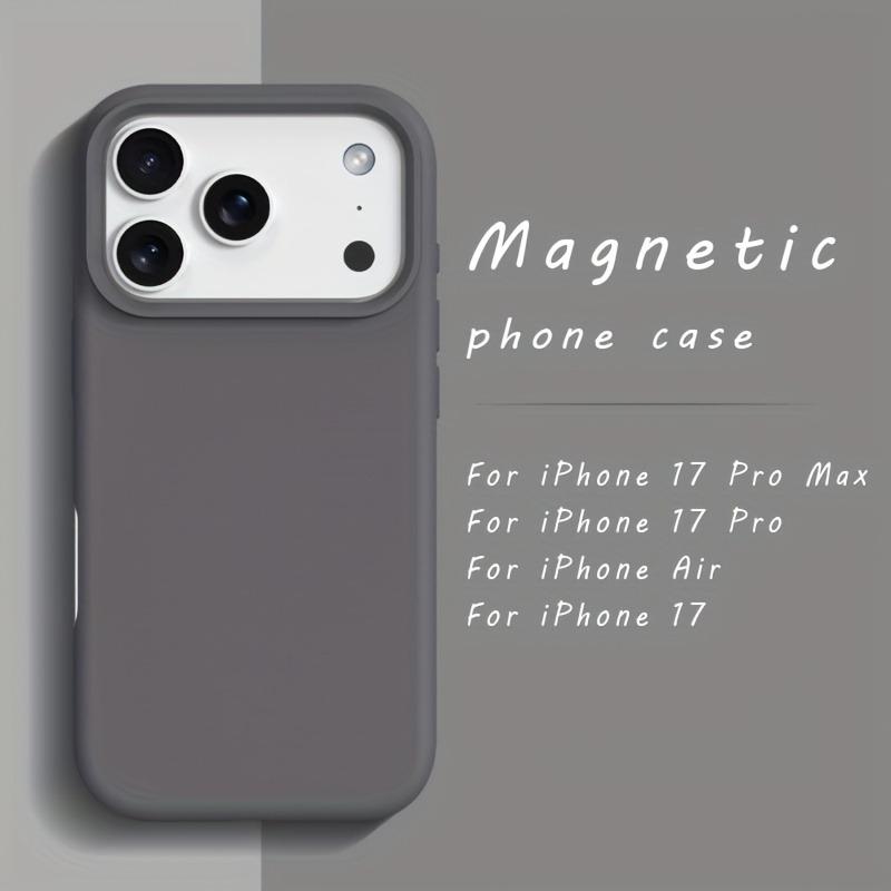 Original For Magsafe Case For iPhone 17 Air 17 16 12 13 14 15 Pro Max Plus 17Pro Liquid Silicone Magnetic Wireless Charge Cover