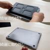 A sliding mouse pad that sticks to your also convenient for use on the sofa or in the notebook; car.