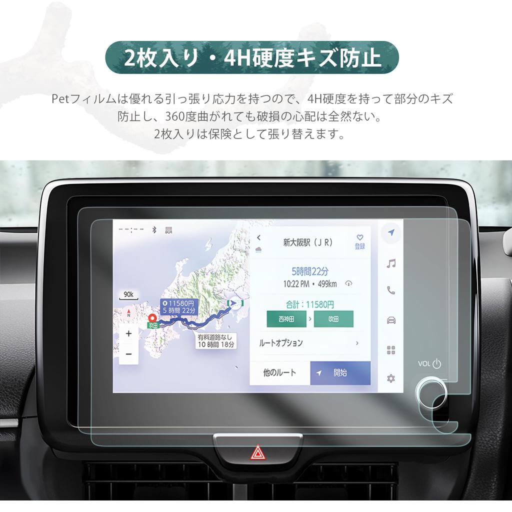 HUAHAO (Vylepšeno 2024.1), Yaris Cross řady 10/15 Dedykovaná navigační fólie, 8 palců Yaris Nanotechnologie,