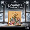 Faux Pearl Painting Kits for Adults Christmas Art Kit, DIY Santa Tree Festive Projects 3D Holiday Wall Decor Craft Kit Adults, Handmade Gift Relaxing