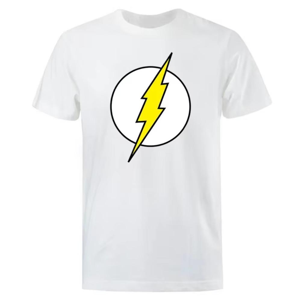 Tričko The BIG BANG Theory The Lightning Tričko s potiskem pro muže Bavlna Oversized oblečení Ležérní Street Krátký rukáv Legrační trička