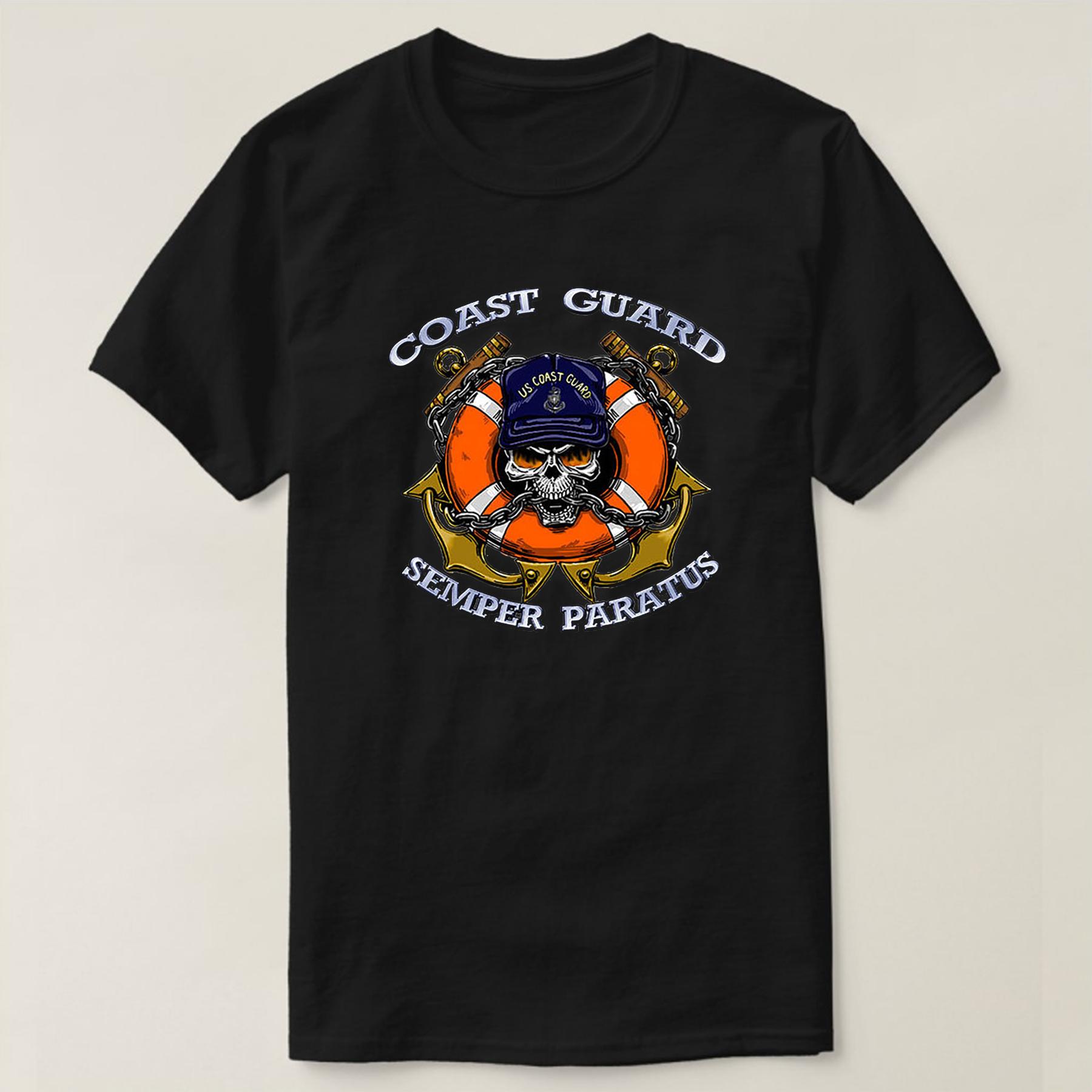 

USCG Semper Paratus US Coast Guard TShirt 100 Cotton ONeck Summer Short Sleeve Casual Mens Tshirt Size S3XL S