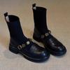 Retro Elastic Shoes, Short Boots, Winter and Autumn Boots, Versatile for Women, Must-have Boots