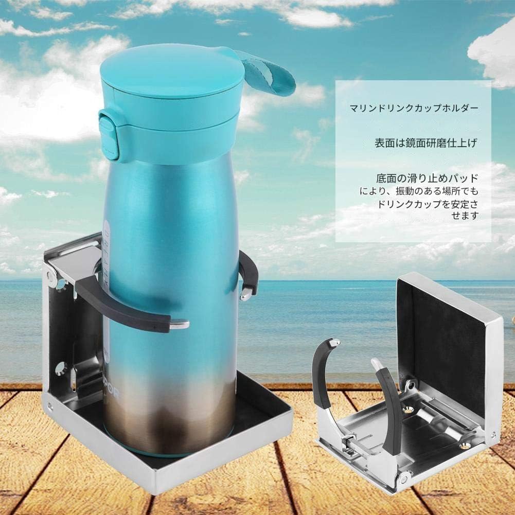 Car Drink Holder Cup Holder Drink Cup Rack Foldable Convenient Storage Mirror Polished Stainless