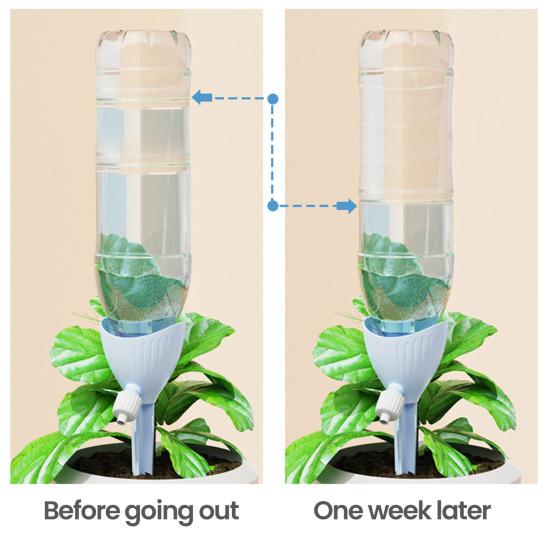 Verstellbarer Bewässerungsspike Automatischer Pflanzenbewässerungsspike Pflanzgefäßeinsatz Selbstbewässerungswerkzeug mit Kontrollventilschalter für Zimmer- und Außen-Topfpflanzen