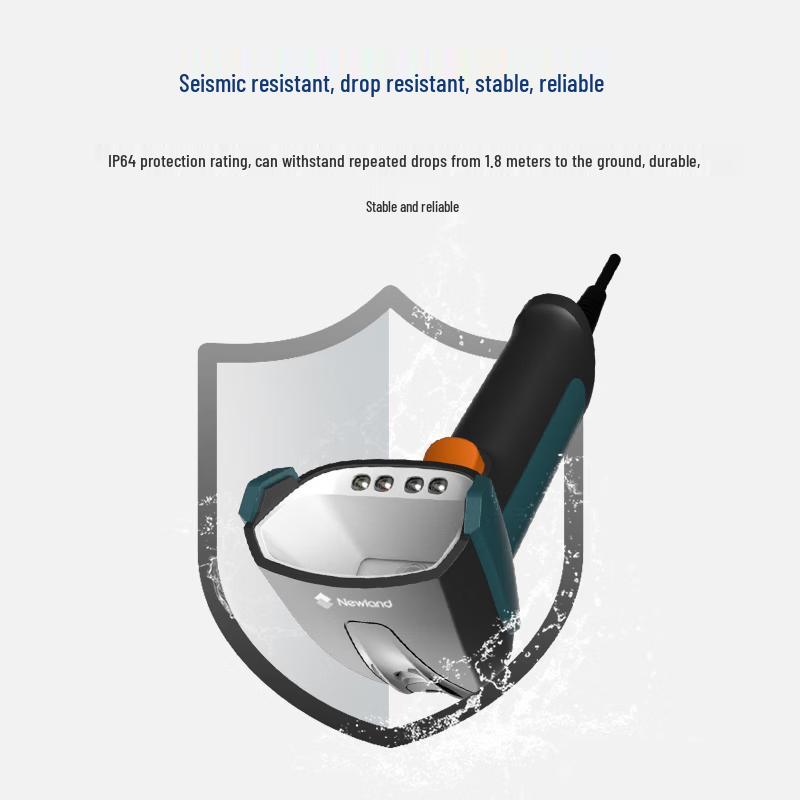 Newland NLS-NVH220B Wireless 1D/2D Industrial Barcode Scanner with OCR & DPM