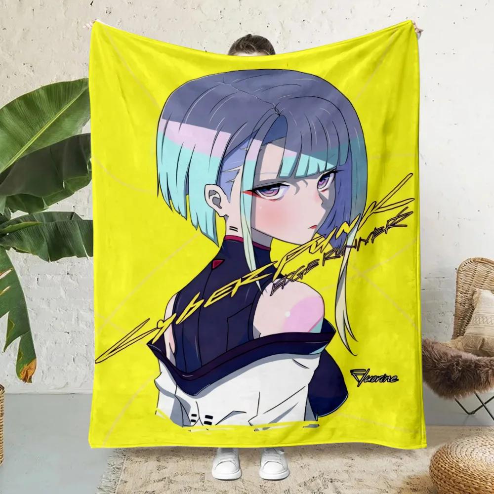 Cute Cartoon Rebecca Printed Picnic Blankets Warm Blanket Soft and Comfortable Blanket C-C-Cyberpunks-Home Travel Birthday Gift
