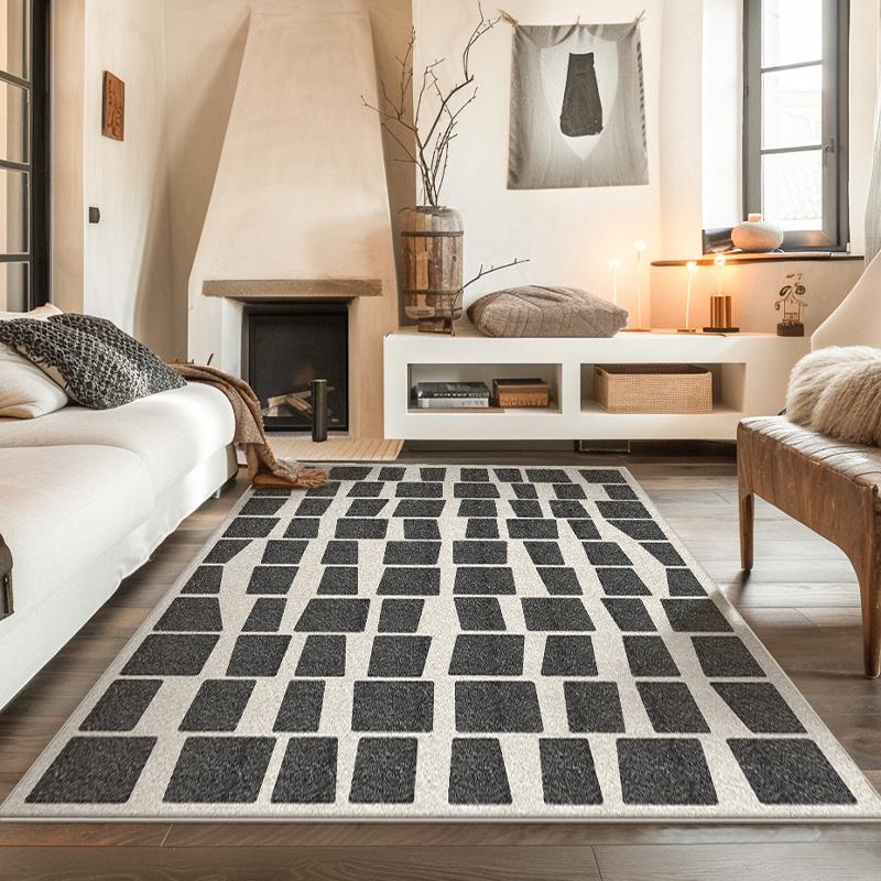 Fluffy Soft Carpets for Living Room Minimalist Retro Bedside Rug Large Area Bedroom Decor Anti-slip Carpet Plush Study Floor Mat
