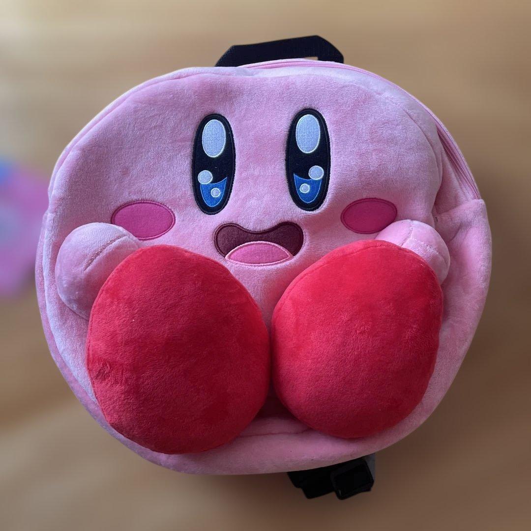 kirby stuffed backpack