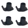 4Pcs Grey Walker Ski Glide Stability Walker Foot Pads Universal Elderly Ski Glides  For Walking Cane