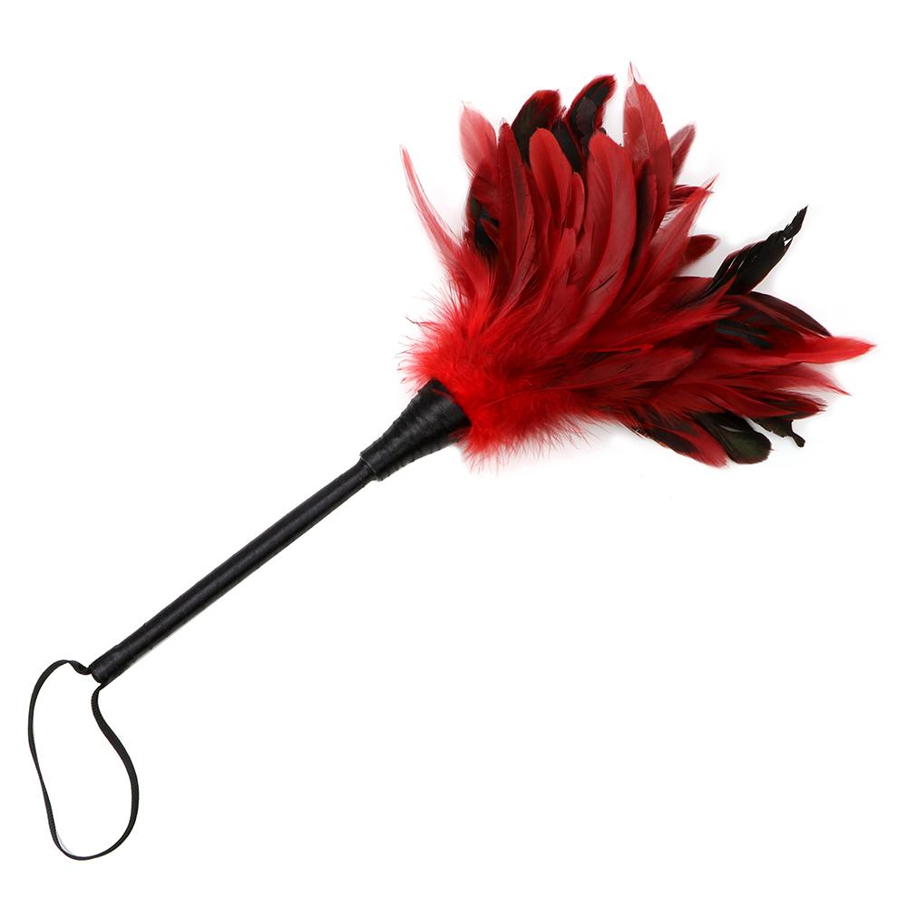 IKOKY Feather Sex Whip Clitoris Tick Massage Slave Role Play Flirting Spanking Bondage Adult Game Sex Toy for Couples Sex