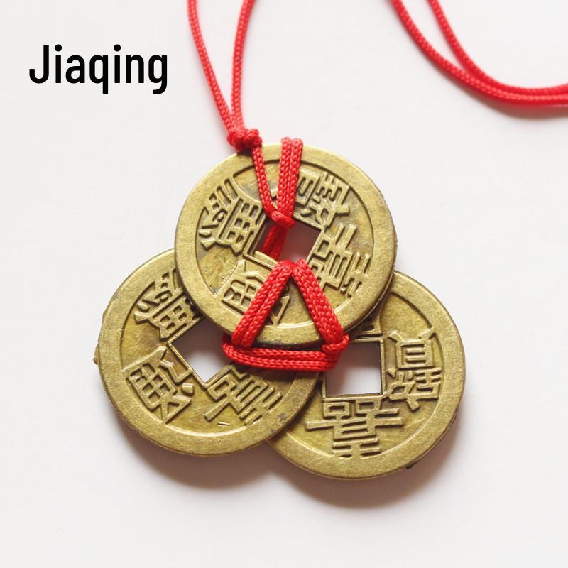 Antiker Legierungsanhänger: Fünf & Zehn Kaiser Feng Shui Kupfermünzen